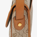 Christian Dior Beige Honeycomb Canvas Shoulder Bag