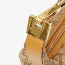 Gucci GG Canvas And Leather Shoulder Hobo Bag