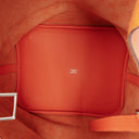 Hermès Picotin 26 GM Orange Clemence Leather Lock MM Bucket Bag