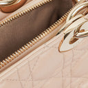 Christian Dior Pale Pink Shopping Tote Cannage Quilted Leather Bag