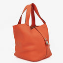 Hermès Picotin 26 GM Orange Clemence Leather Lock MM Bucket Bag