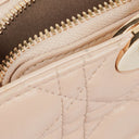 Christian Dior Pale Pink Shopping Tote Cannage Quilted Leather Bag