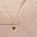 Christian Dior Pale Pink Shopping Tote Cannage Quilted Leather Bag