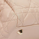 Christian Dior Pale Pink Shopping Tote Cannage Quilted Leather Bag