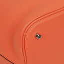 Hermès Picotin 26 GM Orange Clemence Leather Lock MM Bucket Bag