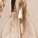 Christian Dior Pale Pink Shopping Tote Cannage Quilted Leather Bag