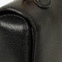 Gucci Bamboo Top Handle Black Leather Bag