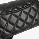 Chanel Card Holder Wallet So Black Lambskin Quilted Flap