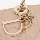 Christian Dior Pale Pink Shopping Tote Cannage Quilted Leather Bag