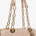 Christian Dior Pale Pink Shopping Tote Cannage Quilted Leather Bag