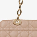 Christian Dior Pale Pink Shopping Tote Cannage Quilted Leather Bag