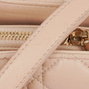 Christian Dior Pale Pink Shopping Tote Cannage Quilted Leather Bag