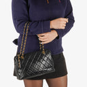 Chanel Black Quilted Lambskin Shoulder Bag