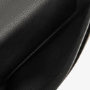 Hermes Sac a Depeches Black Courchevel Leather 24cm Pouch