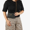 Dior Canvas Chain Black Shoulder Bag