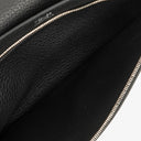 Hermes Sac a Depeches Black Courchevel Leather 24cm Pouch