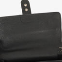 Hermes Sac a Depeches Black Courchevel Leather 24cm Pouch