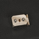 Hermes Sac a Depeches Black Courchevel Leather 24cm Pouch