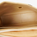 Chanel Jumbo Letter Logo Bag Beige Canvas With 24K Gold-Plated Hardware