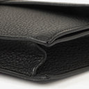 Hermes Sac a Depeches Black Courchevel Leather 24cm Pouch