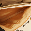 Chanel Jumbo Letter Logo Bag Beige Canvas With 24K Gold-Plated Hardware