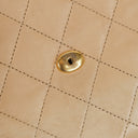 Chanel Mini Flap Bag in Beige Quilted Lambskin with 24k Gold Plated Hardware
