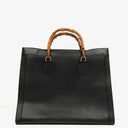 Gucci Vintage Diana Leather Bamboo Tote