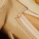 Chanel Jumbo Letter Logo Bag Beige Canvas With 24K Gold-Plated Hardware