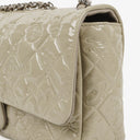 Chanel Embossed Lucky Symbols Patent Leather Flap Bag