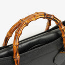 Gucci Vintage Diana Leather Bamboo Tote