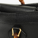 Gucci Vintage Diana Leather Bamboo Tote