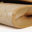 Chanel Mini Flap Bag in Beige Quilted Lambskin with 24k Gold Plated Hardware