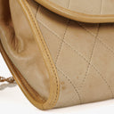 Chanel Mini Flap Bag in Beige Quilted Lambskin with 24k Gold Plated Hardware