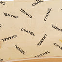 Chanel Jumbo Letter Logo Bag Beige Canvas With 24K Gold-Plated Hardware