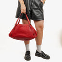 Gucci Abbey Red Leather Tote Bag