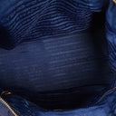 Prada Tessuto Saffian Royal Nylon Shoulder Bag