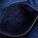 Prada Tessuto Saffian Royal Nylon Shoulder Bag