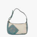 Loewe Leather/Canvas Anagram Handbag