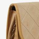 Chanel Mini Flap Bag in Beige Quilted Lambskin with 24k Gold Plated Hardware