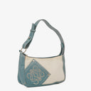Loewe Leather/Canvas Anagram Handbag