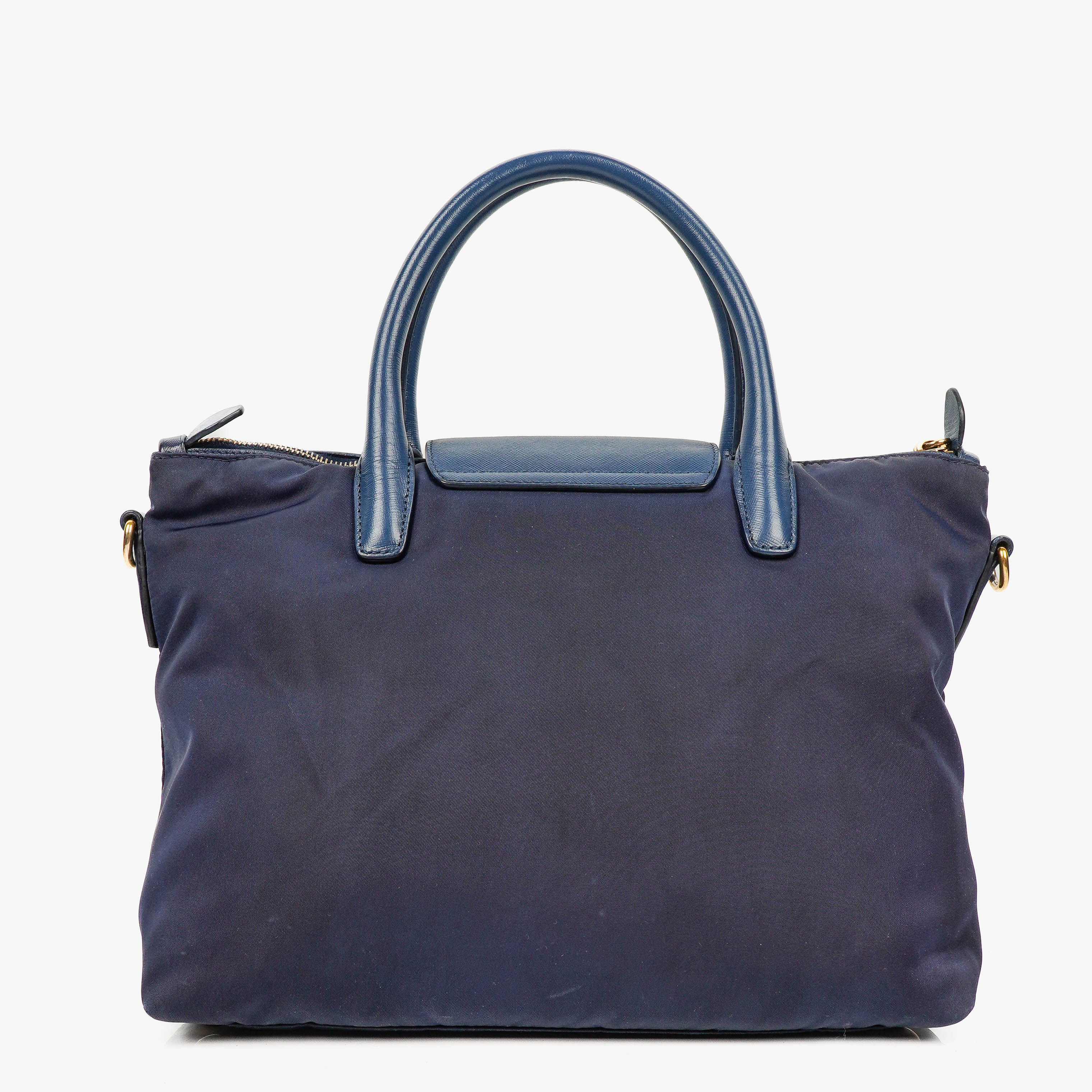 Prada Tessuto Saffian Royal Nylon Shoulder Bag – PLAMEXS