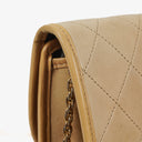 Chanel Mini Flap Bag in Beige Quilted Lambskin with 24k Gold Plated Hardware