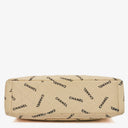 Chanel Jumbo Letter Logo Bag Beige Canvas With 24K Gold-Plated Hardware