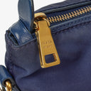 Prada Tessuto Saffian Royal Nylon Shoulder Bag