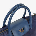 Prada Tessuto Saffian Royal Nylon Shoulder Bag