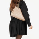 Christian Dior Pale Pink Shopping Tote Cannage Quilted Leather Bag
