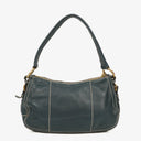 Prada Vitello Daino Dark Blue Leather Shoulder Bag