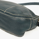 Prada Vitello Daino Dark Blue Leather Shoulder Bag