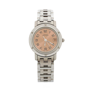 Hermes Clipper Quartz Watch Stainless Steel CL4. 210