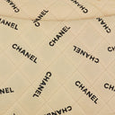 Chanel Jumbo Letter Logo Bag Beige Canvas With 24K Gold-Plated Hardware